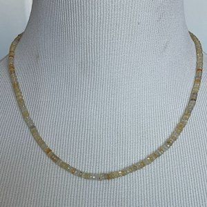 Australian Opal Faucet Bead Necklace | Adjustable | NWT